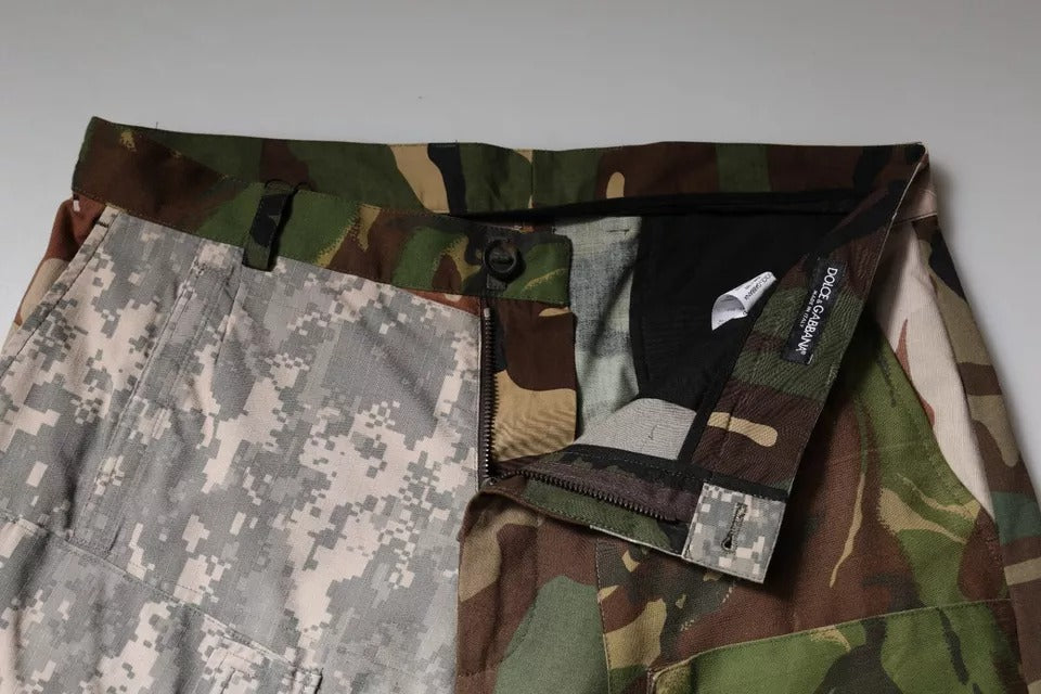 Dolce & Gabbana Multicolor Patchwork Camouflage Cargo Pants -   -  Dolce & Gabbana.