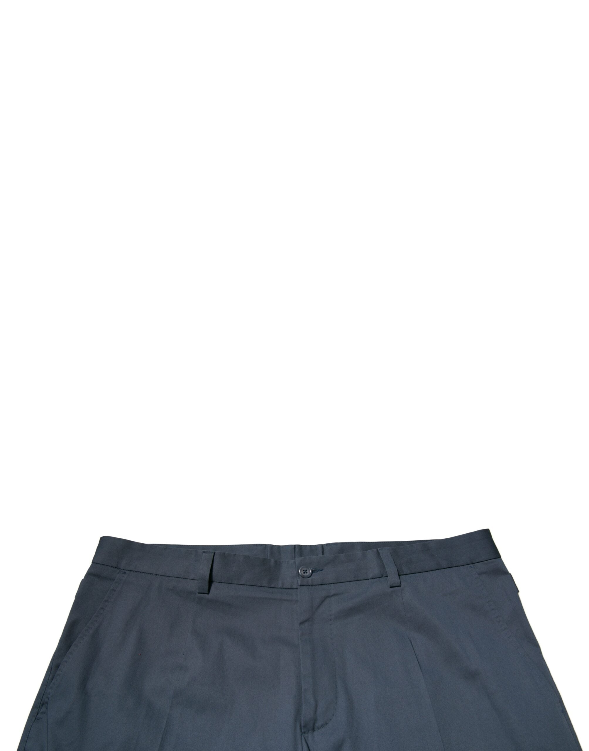 Dolce & Gabbana Blue Cotton Men Skinny Dress Pants -   -  Dolce & Gabbana.