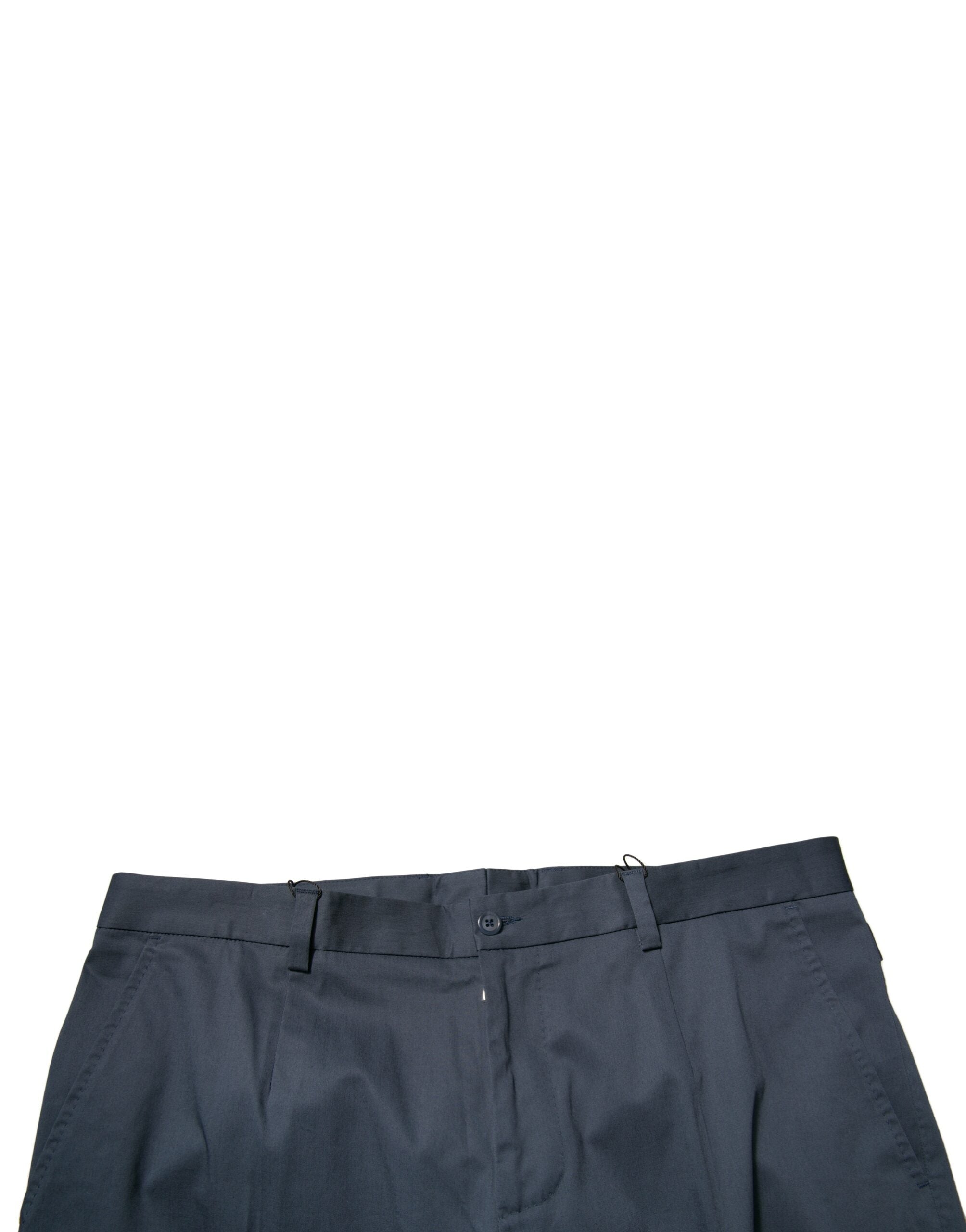 Dolce & Gabbana Dark Blue Cotton Stretch Skinny Men Dress Pants -   -  Dolce & Gabbana.