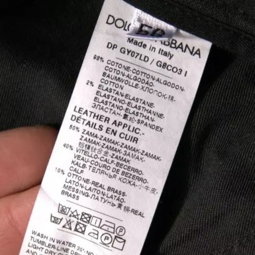 Dolce & Gabbana Black Ripped Logo Cotton Skinny Denim Jeans -   -  Dolce & Gabbana.