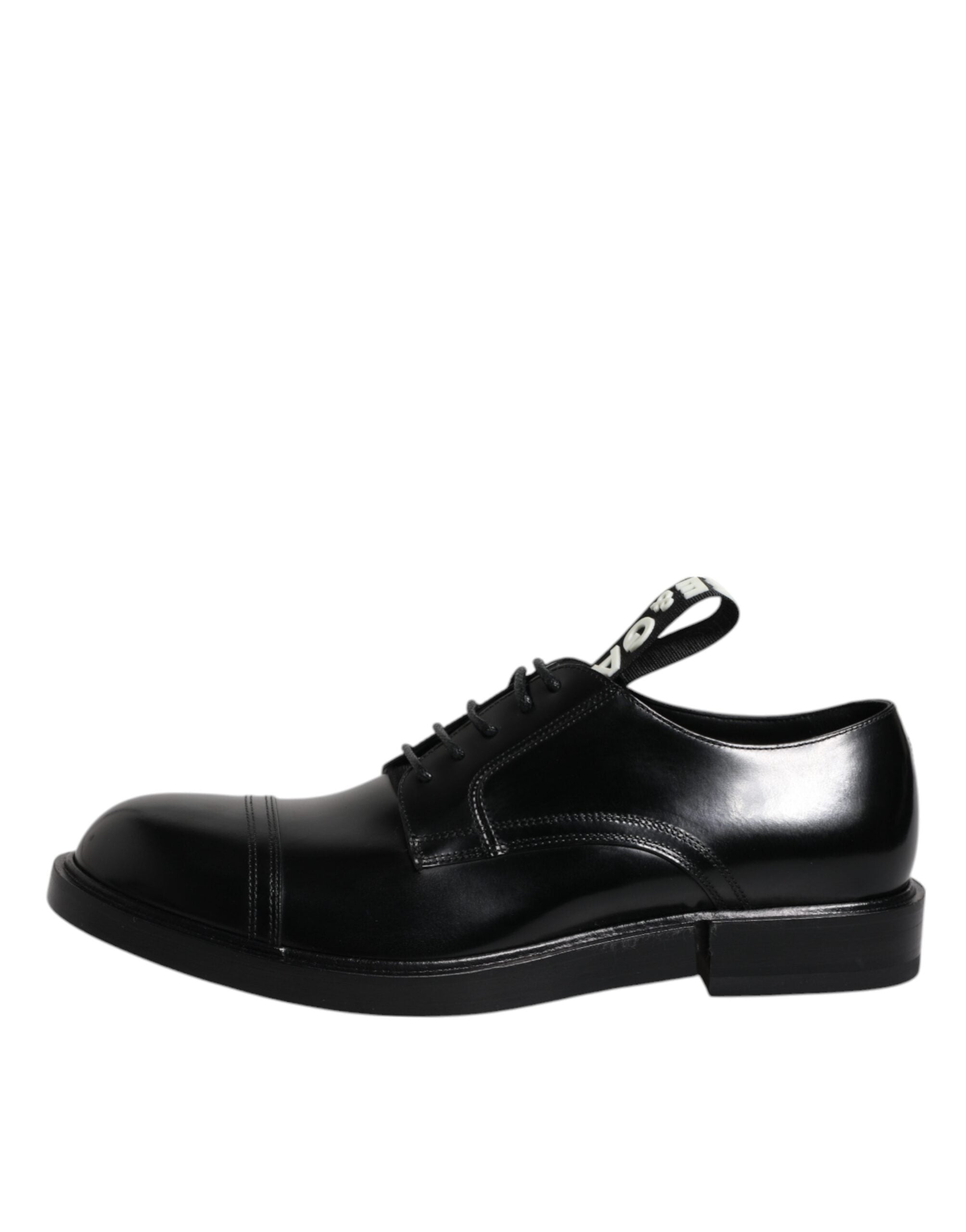 Dolce & Gabbana Black Patent Leather Derby Lace Up Formal Dress Shoes -   -  Dolce & Gabbana.