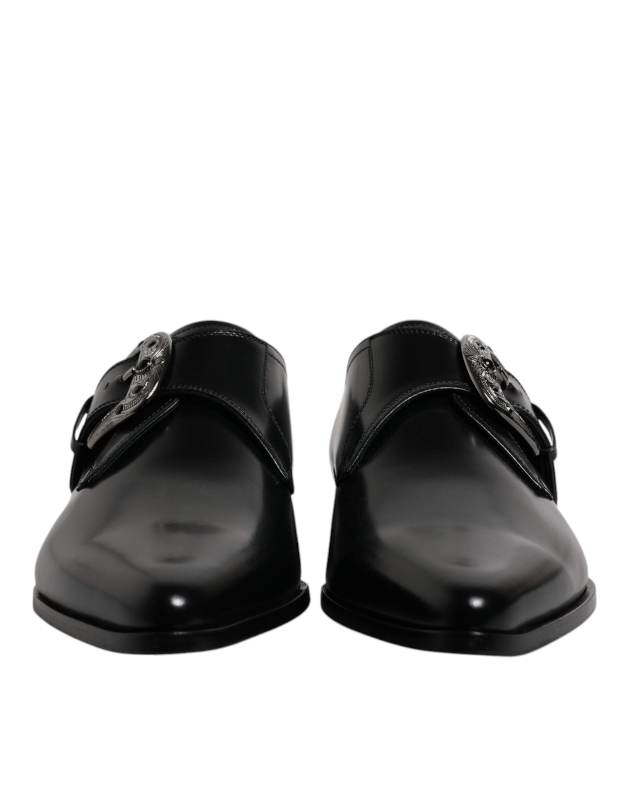 Dolce & Gabbana Black Leather Monk Strap Derby Formal Shoes -   -  Dolce & Gabbana.