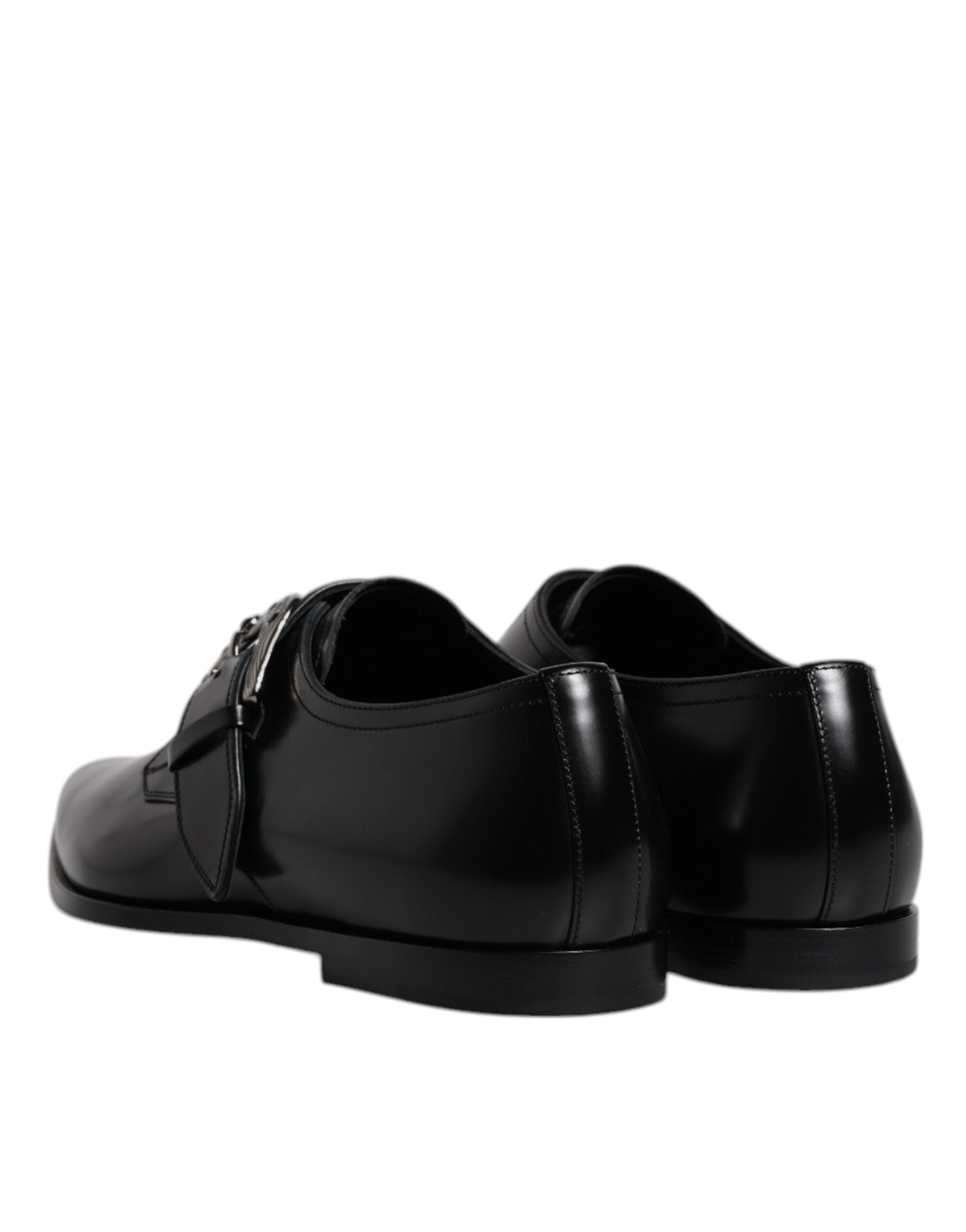 Dolce & Gabbana Black Leather Monk Strap Derby Formal Shoes -   -  Dolce & Gabbana.