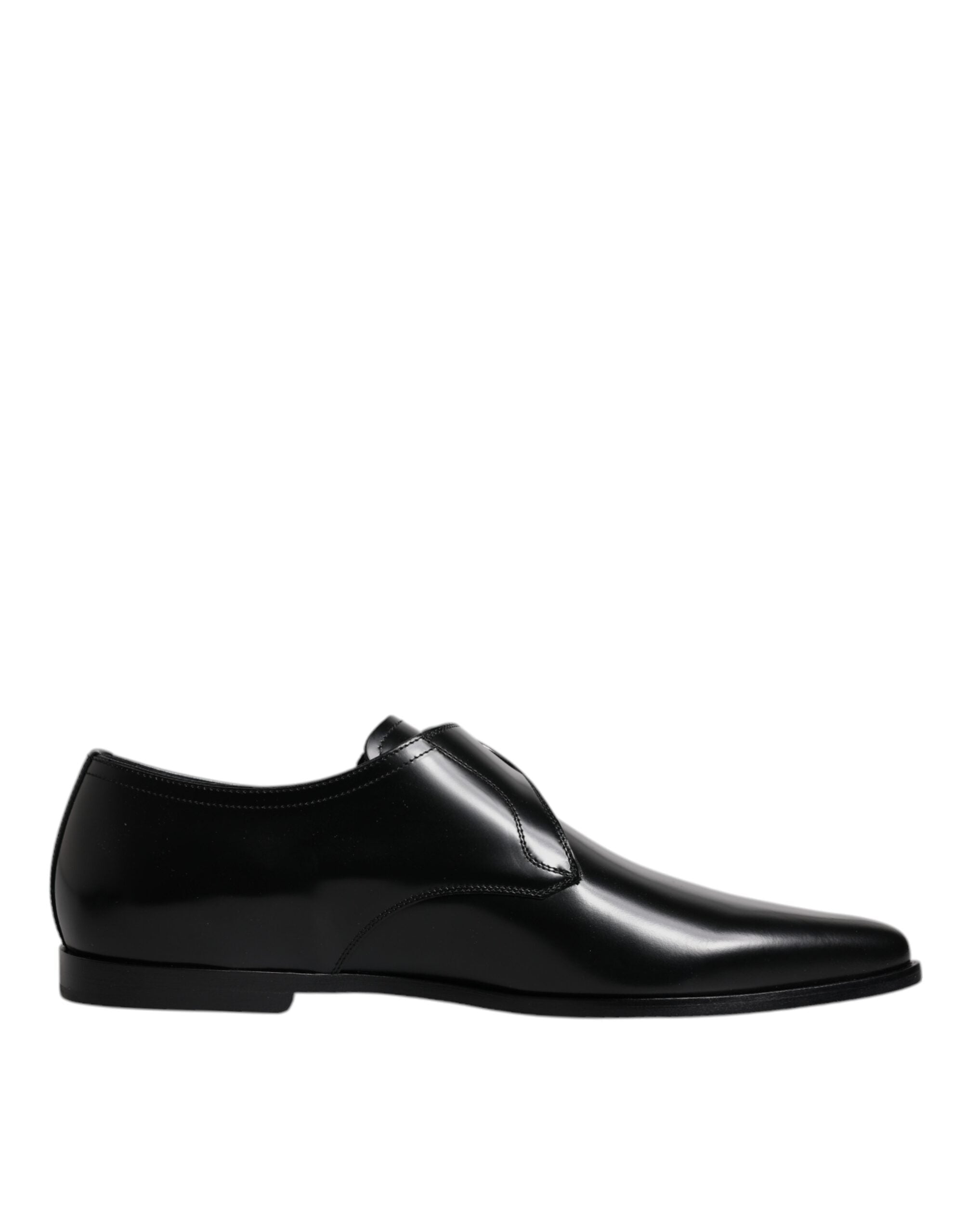 Dolce & Gabbana Black Leather Monk Strap Derby Formal Shoes -   -  Dolce & Gabbana.