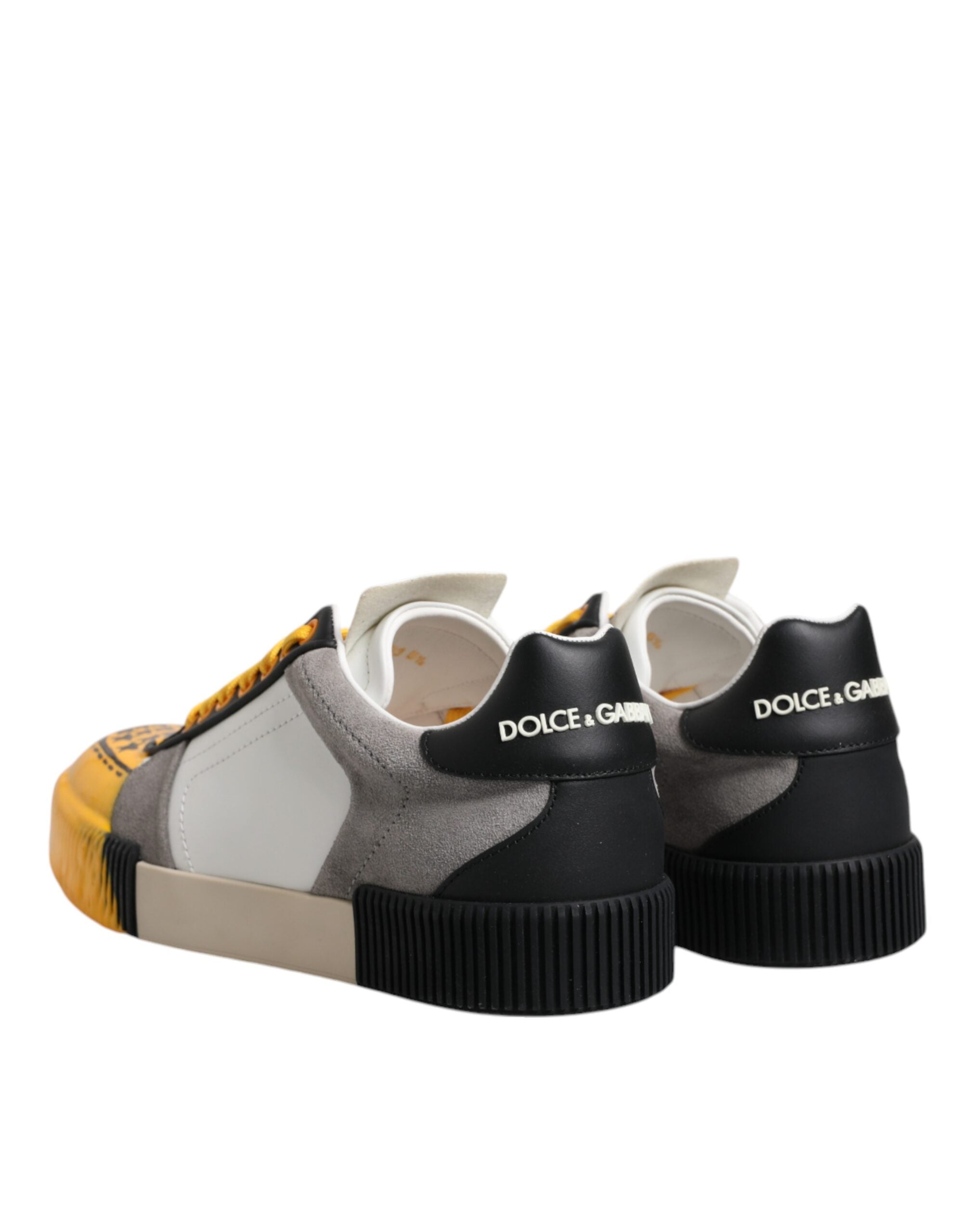 Dolce & Gabbana Multicolor Leather DNA Low Top Sneakers Shoes -   -  Dolce & Gabbana.