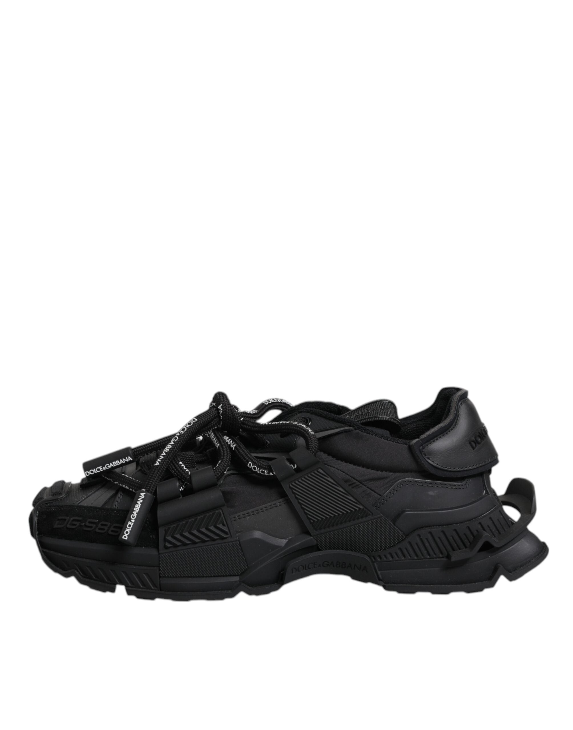 Dolce & Gabbana Black Low Top Space Lace Up Sneakers Shoes -   -  Dolce & Gabbana.