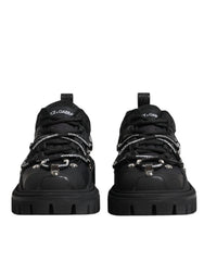 Dolce & Gabbana Black Low Top Lace Up Trekking Sneakers Shoes -   -  Dolce & Gabbana.