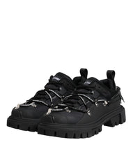 Dolce & Gabbana Black Low Top Lace Up Trekking Sneakers Shoes -   -  Dolce & Gabbana.
