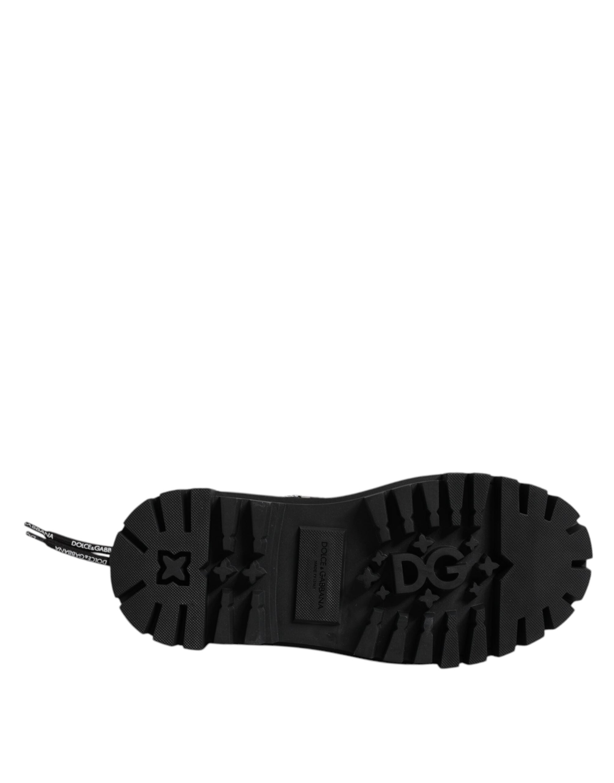 Dolce & Gabbana Black Low Top Lace Up Trekking Sneakers Shoes -   -  Dolce & Gabbana.