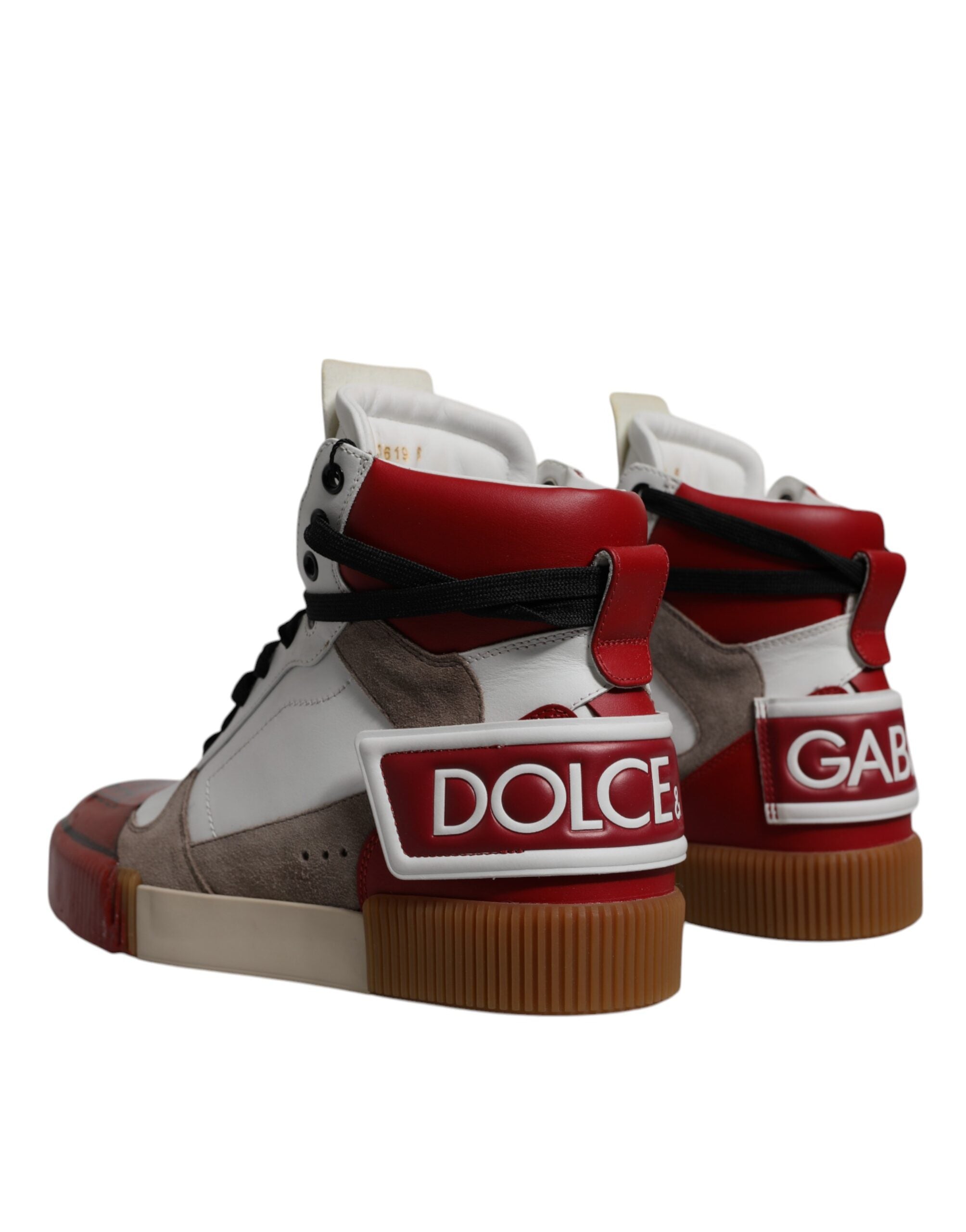 Dolce & Gabbana Multicolor Leather High Top Sneakers Shoes -   -  Dolce & Gabbana.