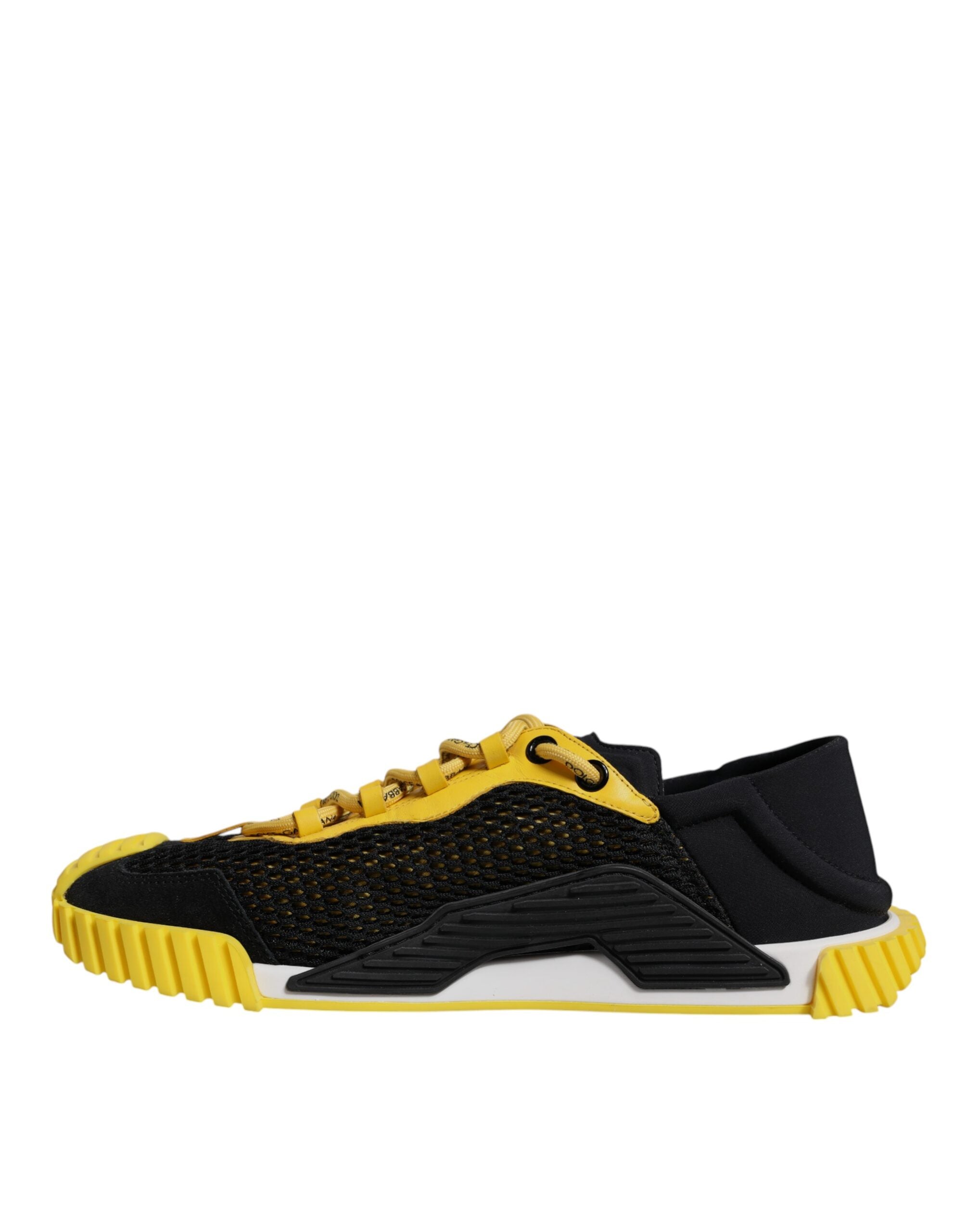 Dolce & Gabbana Black Yellow Low Top NS1 Sneakers Shoes -   -  Dolce & Gabbana.