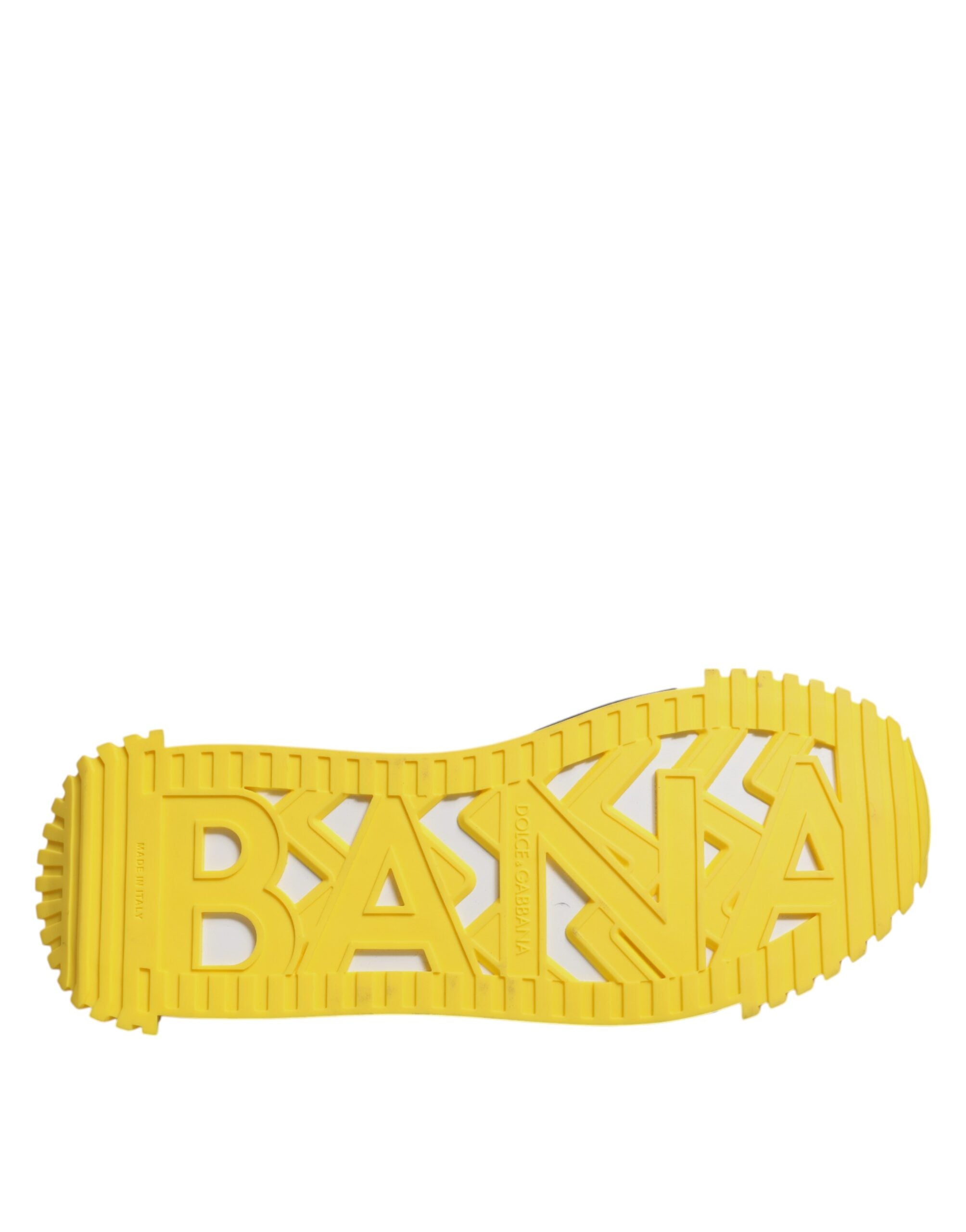 Dolce & Gabbana Black Yellow Low Top NS1 Sneakers Shoes -   -  Dolce & Gabbana.