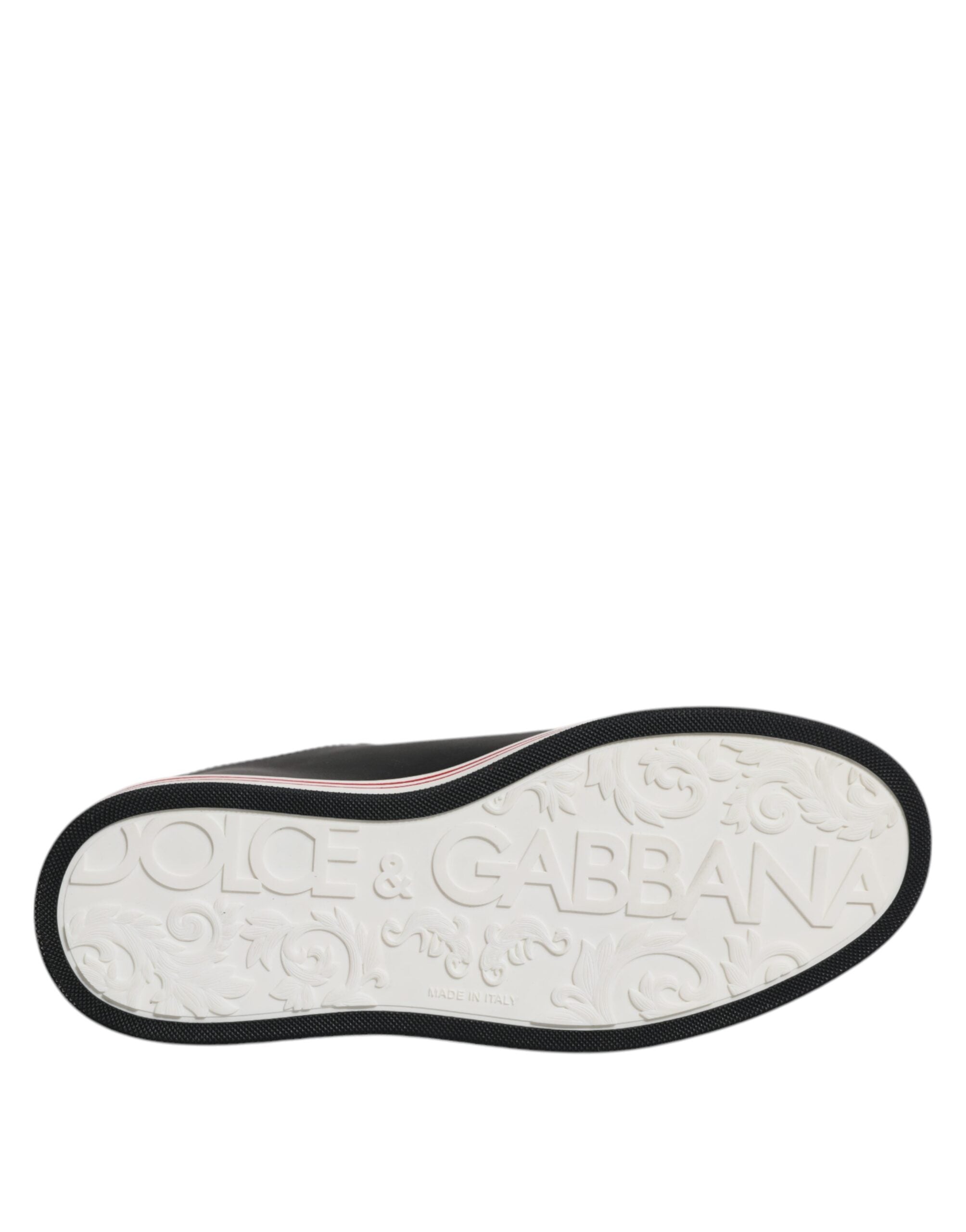 Dolce & Gabbana Black Leather Low Top Men Sneakers Shoes -   -  Dolce & Gabbana.