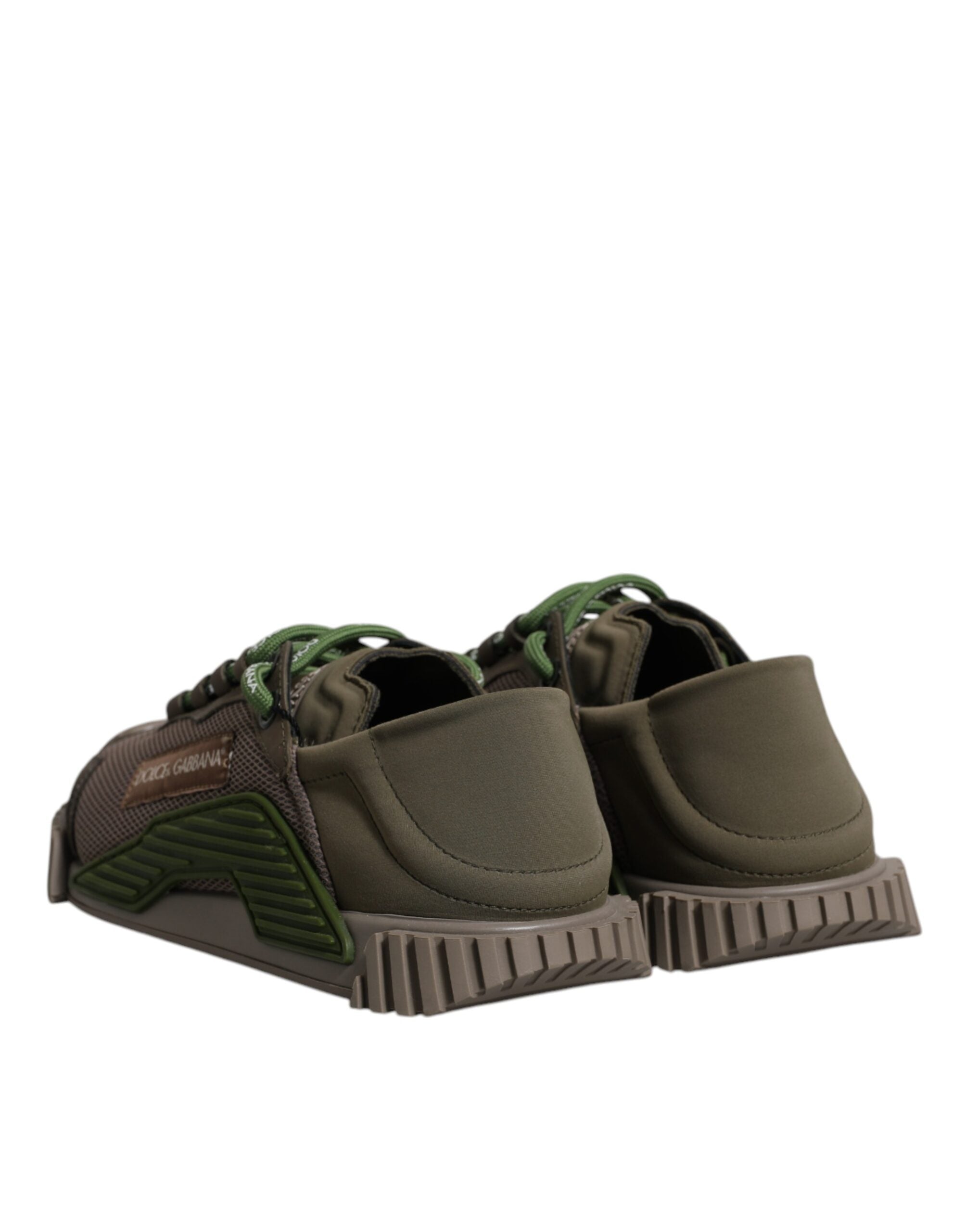 Dolce & Gabbana Army Green Low Top NS1 Men Sneakers Shoes -   -  Dolce & Gabbana.