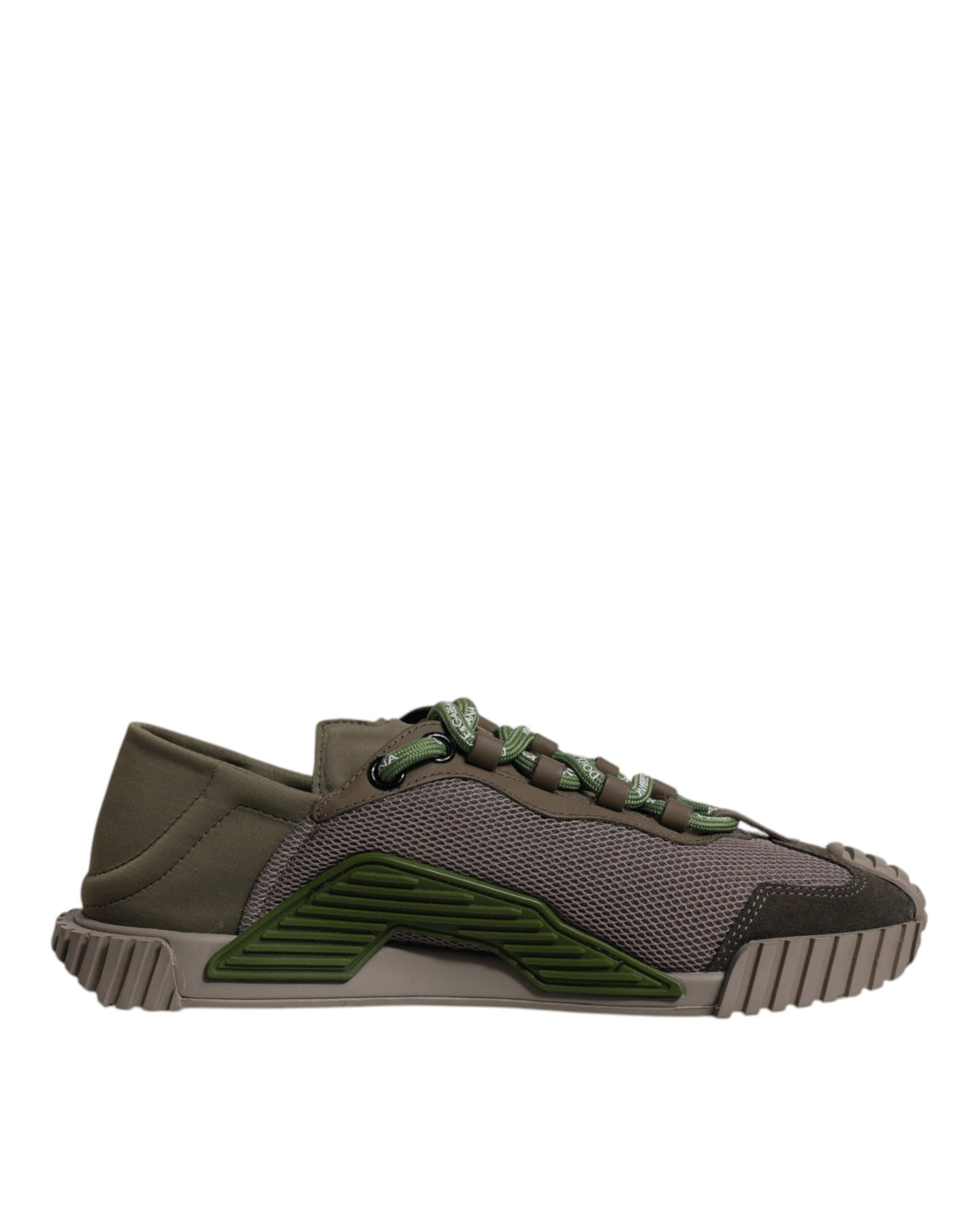 Dolce & Gabbana Army Green Low Top NS1 Men Sneakers Shoes -   -  Dolce & Gabbana.