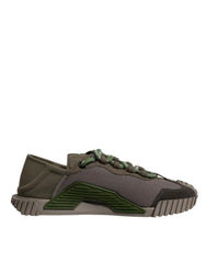 Dolce & Gabbana Army Green Low Top NS1 Men Sneakers Shoes -   -  Dolce & Gabbana.
