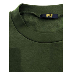 Cavalli Class Green Polyester Men Hoodie -   -  Cavalli Class.