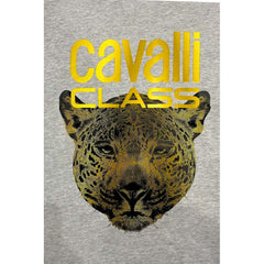 Cavalli Class Gray Polyester Men Sweater -   -  Cavalli Class.