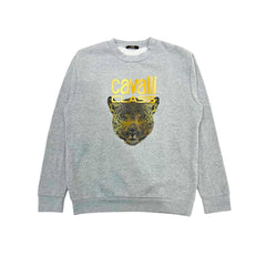 Cavalli Class Gray Polyester Women Hoodie -   -  Cavalli Class.