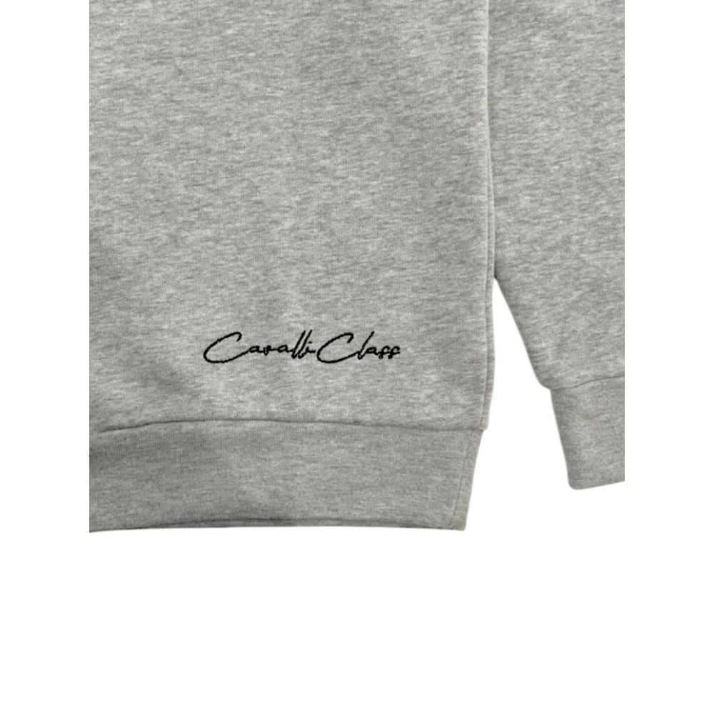 Cavalli Class Gray Polyester Women's Hoodie -   -  Cavalli Class.