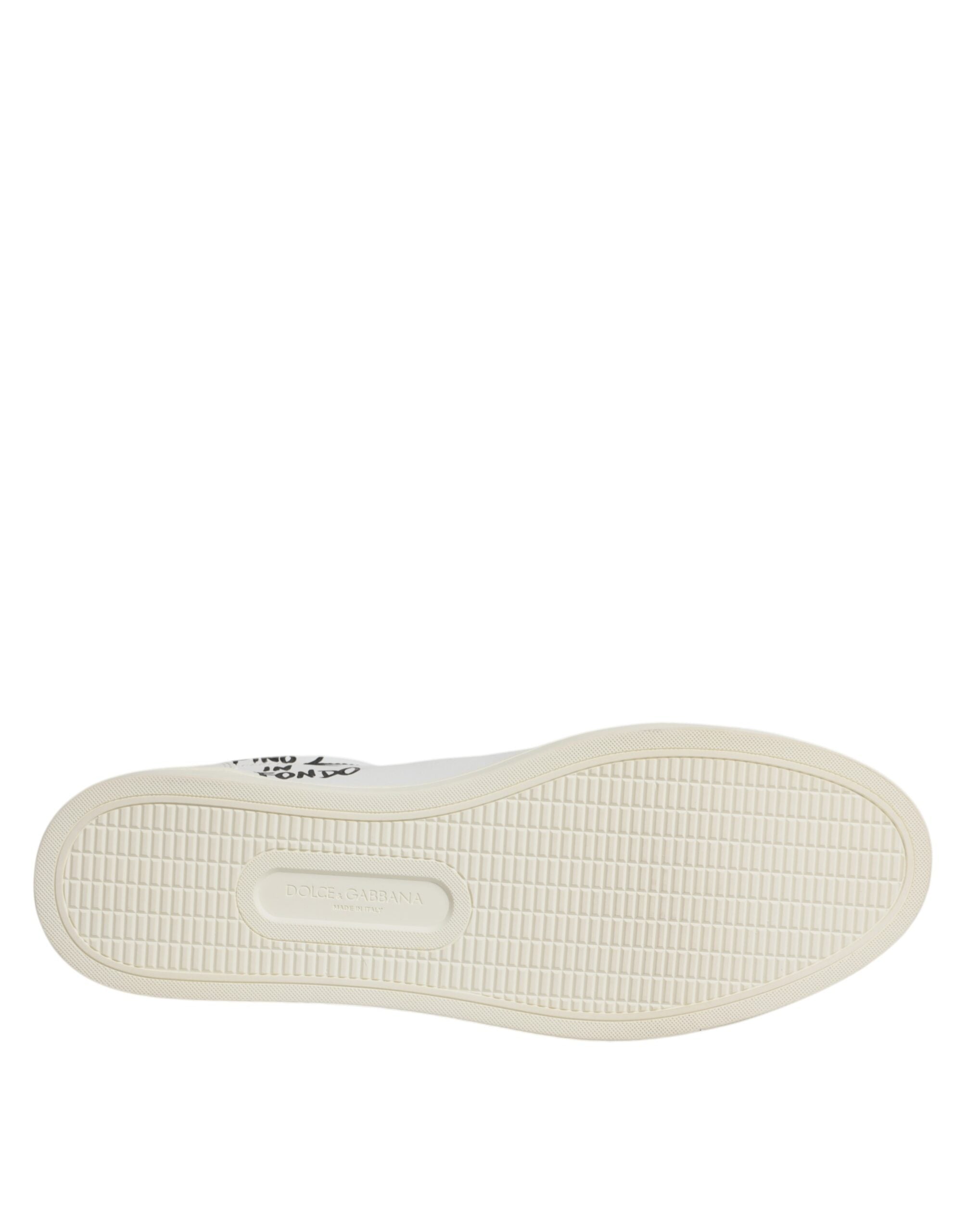 Dolce & Gabbana White Leather Milano Low Top Sneakers Shoes -   -  Dolce & Gabbana.