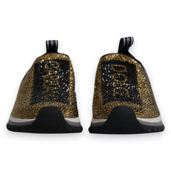 Dolce & Gabbana Gold Rhinestones Sorrento Sneakers Shoes -   -  Dolce & Gabbana.