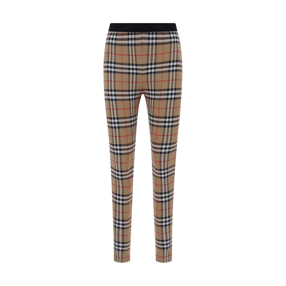 Burberry Archive Check Leggings -   -  Burberry.