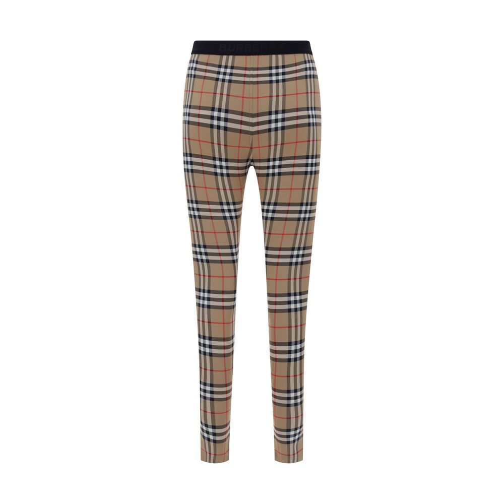 Burberry Archive Check Leggings -   -  Burberry.