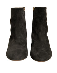 Dolce & Gabbana Black Embellished Heel Ankle Boots Shoes -   -  Dolce & Gabbana.