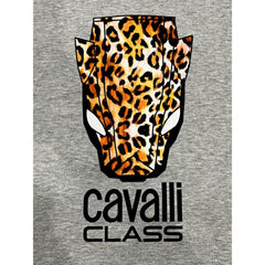 Cavalli Class Gray Polyester Women Hoodie -   -  Cavalli Class.