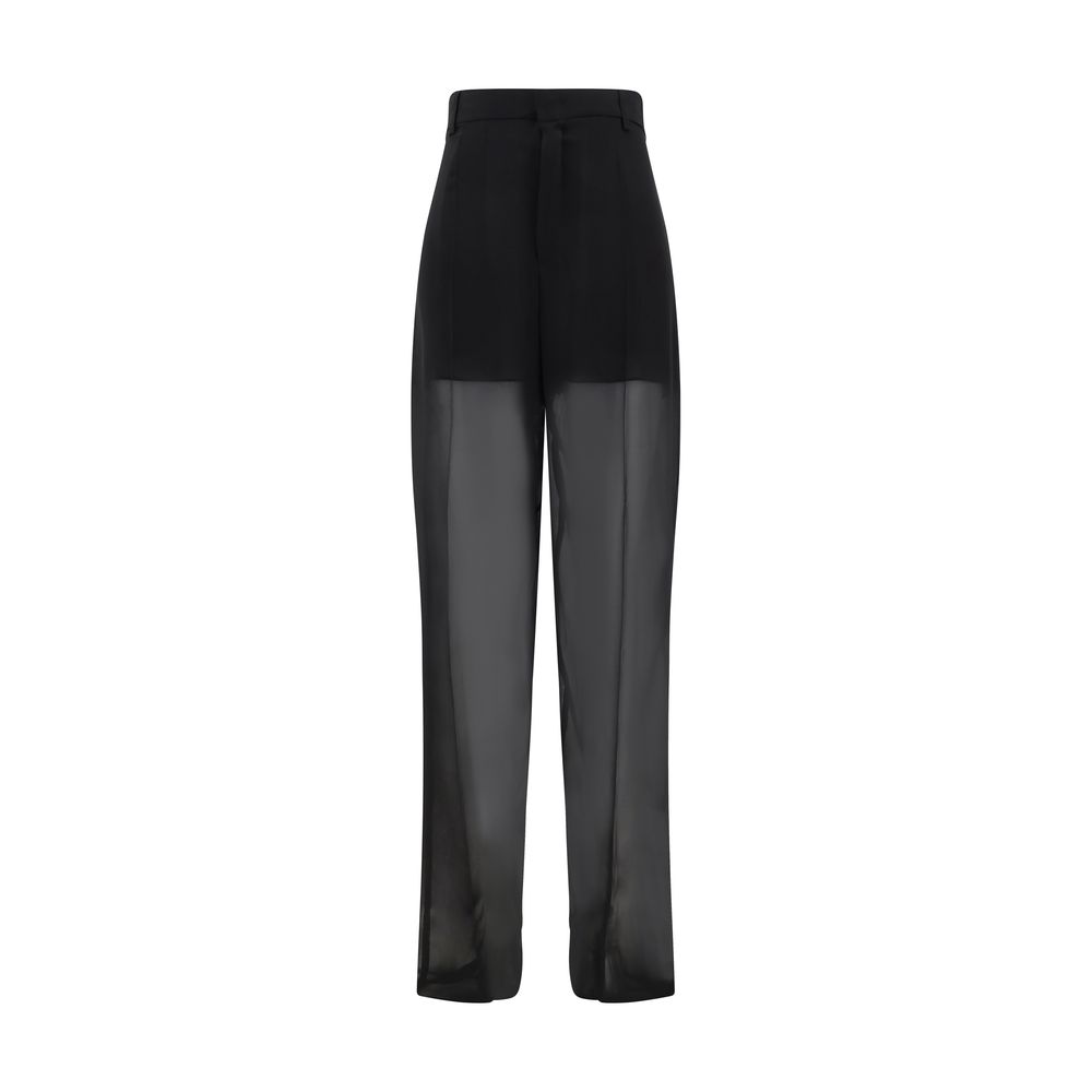 Blumarine Semi-sheer georgette Pants -   -  Blumarine.