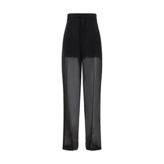 Blumarine Semi-sheer georgette Pants -   -  Blumarine.
