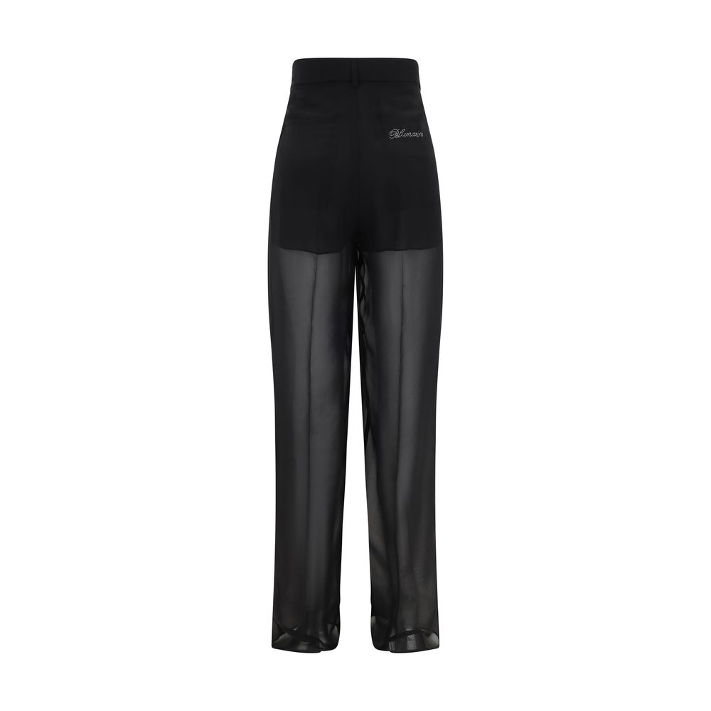 Blumarine Semi-sheer georgette Pants -   -  Blumarine.