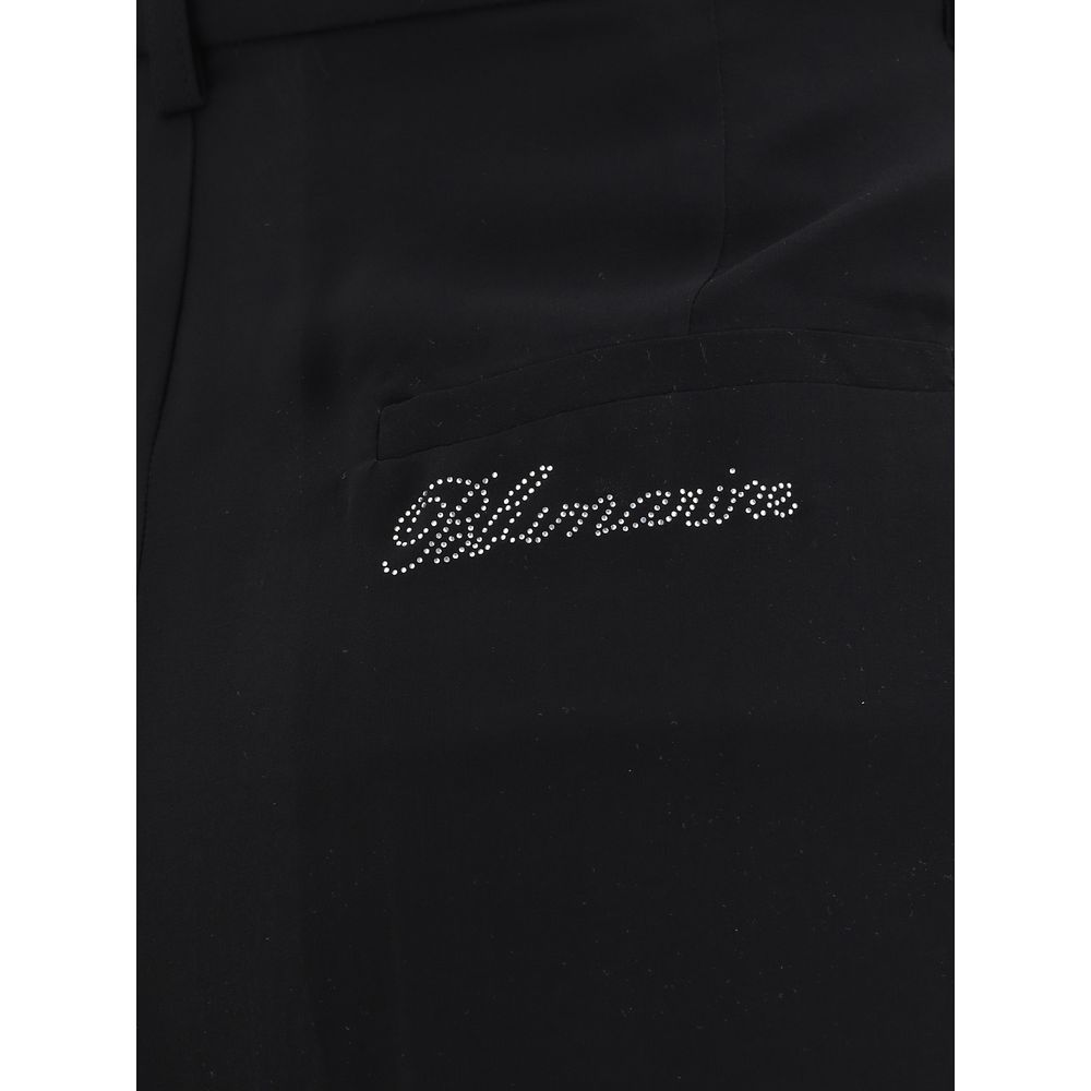 Blumarine Semi-sheer georgette Pants -   -  Blumarine.