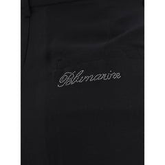 Blumarine Semi-sheer georgette Pants -   -  Blumarine.