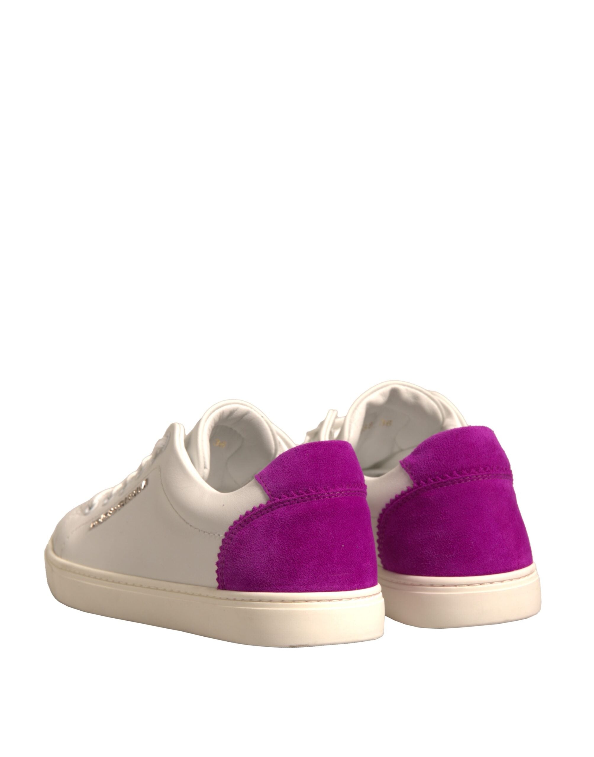 Dolce & Gabbana White Suede Leather Low Top Sneakers Shoes -   -  Dolce & Gabbana.