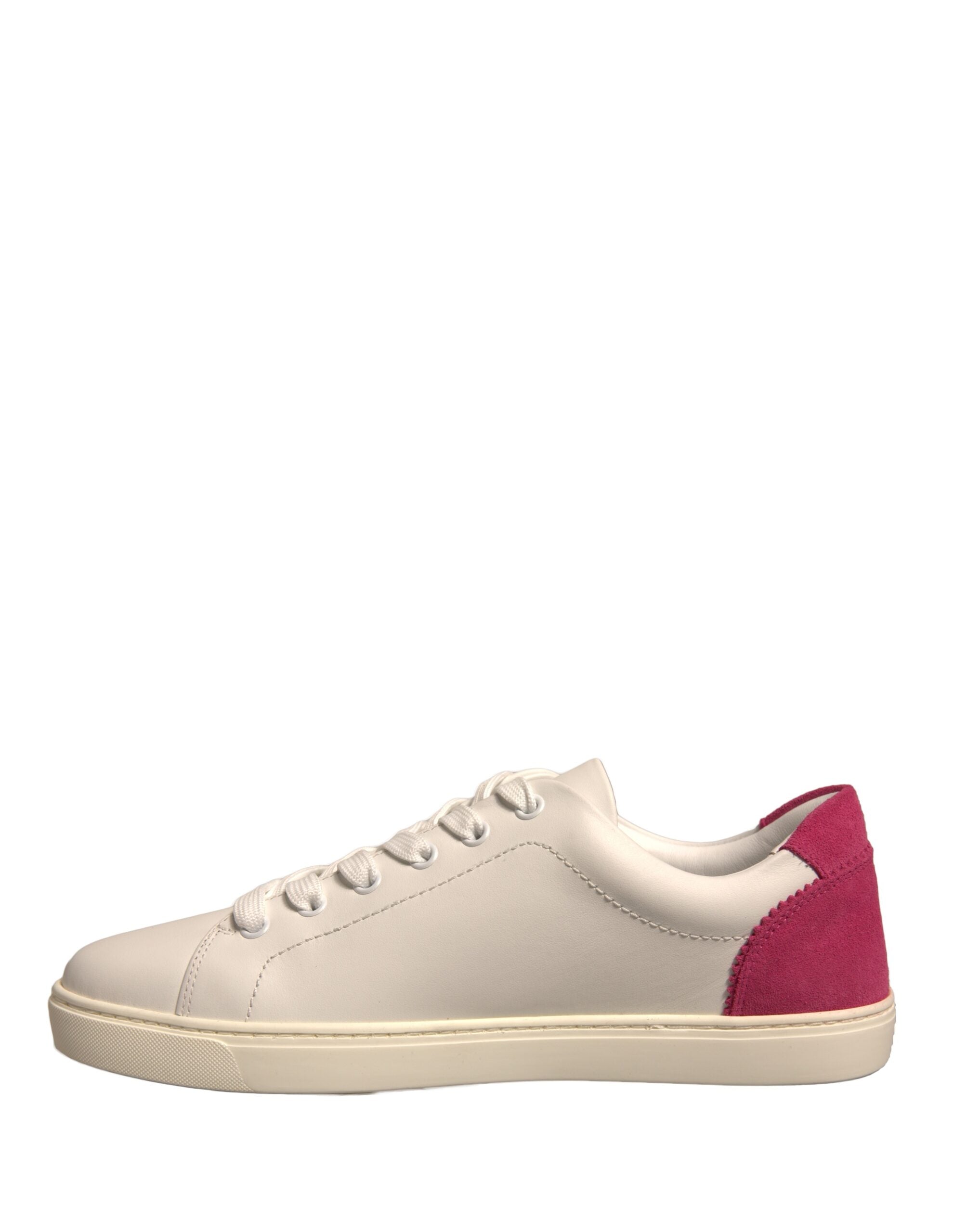 Dolce & Gabbana White Suede Leather Low Top Sneakers Shoes -   -  Dolce & Gabbana.