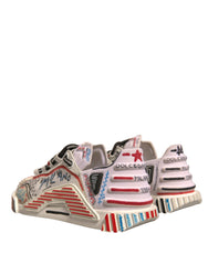 Dolce & Gabbana Multicolor Suede Fabric NS1 Sneakers Shoes -   -  Dolce & Gabbana.