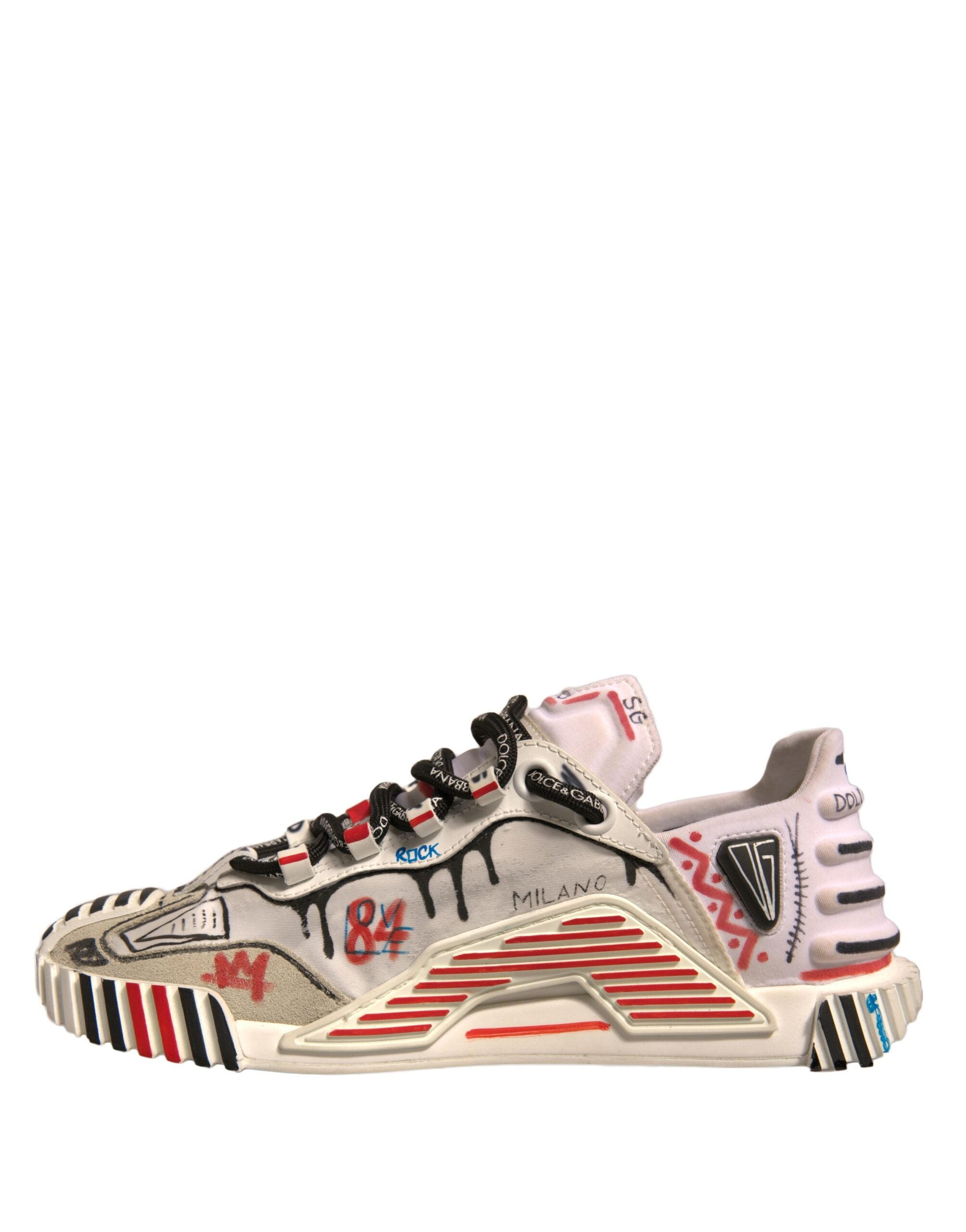Dolce & Gabbana Multicolor Suede Fabric NS1 Sneakers Shoes -   -  Dolce & Gabbana.