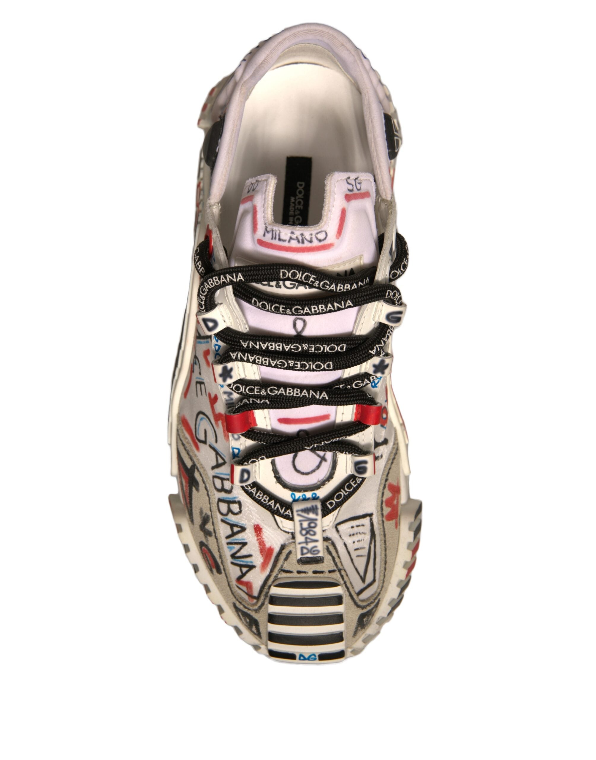 Dolce & Gabbana Multicolor Suede Fabric NS1 Sneakers Shoes -   -  Dolce & Gabbana.