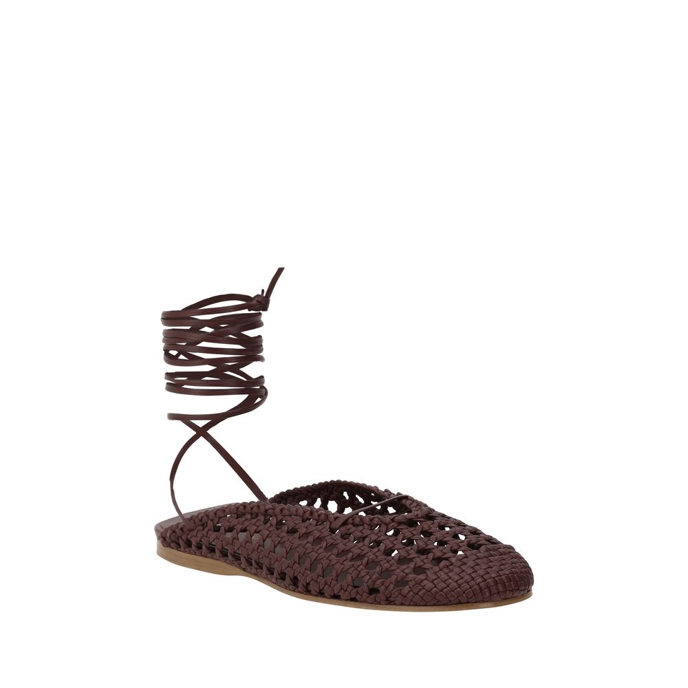 Forte_Forte Leather net-effect Mules -   -  Forte_Forte.