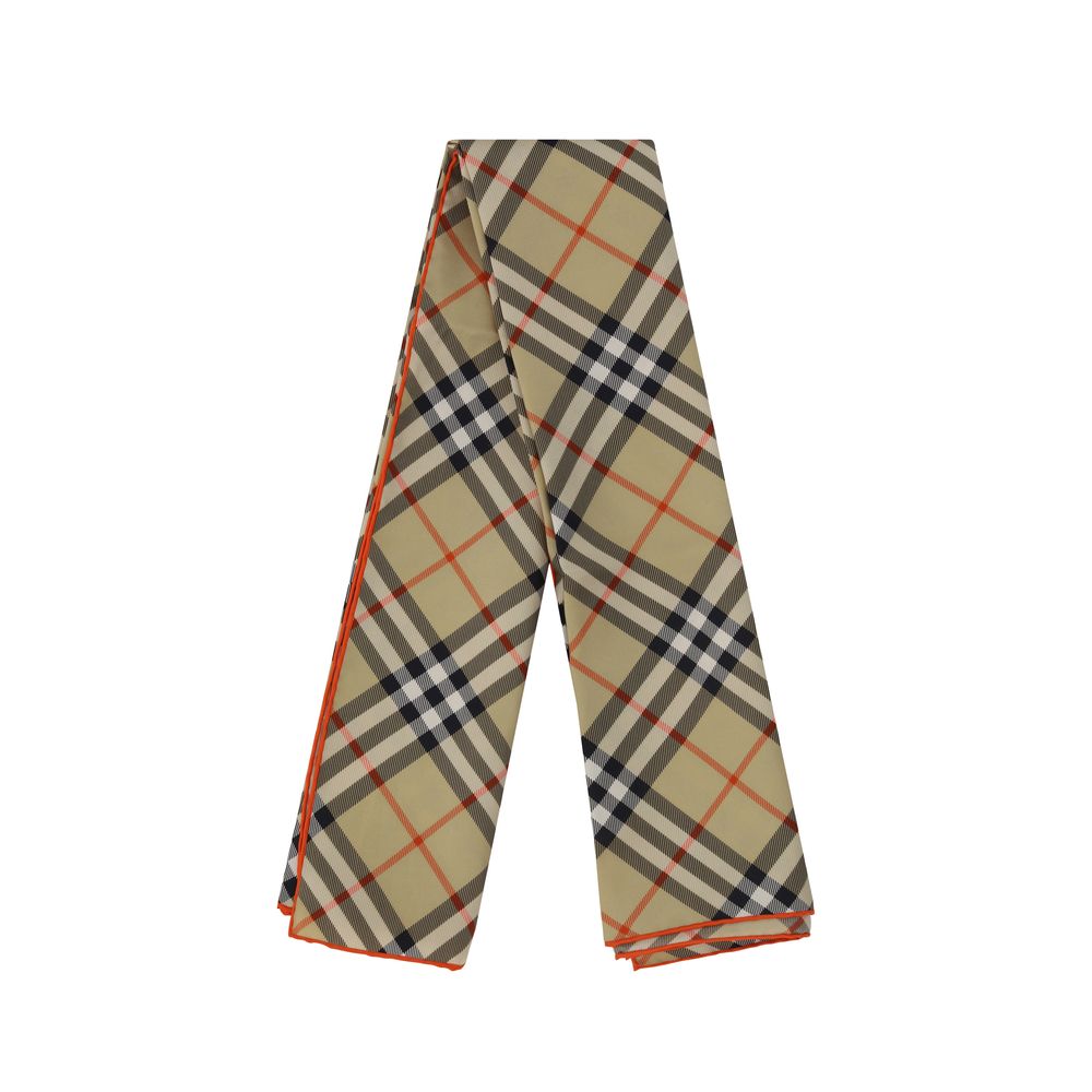 Burberry Check Archive silk Scarf -   -  Burberry.