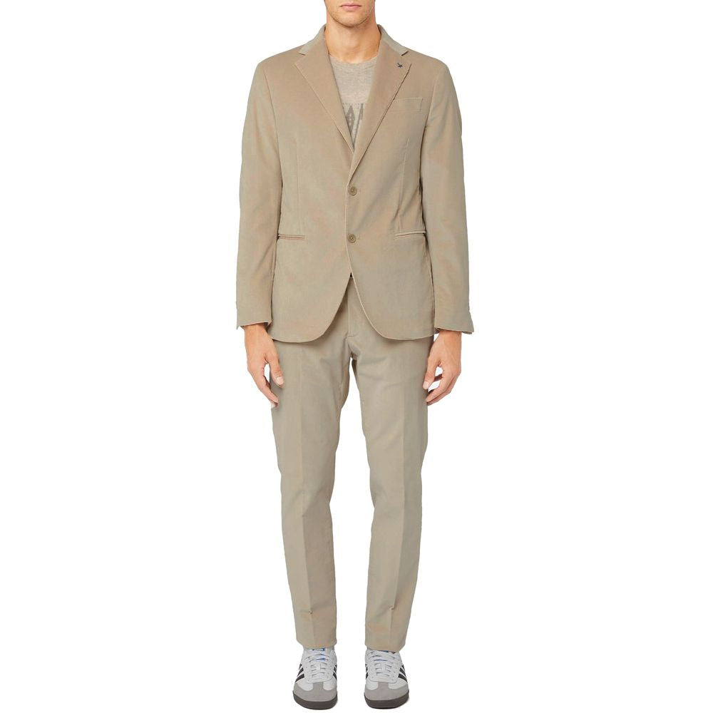 AT.P.CO Beige Cotton Suit -   -  AT.P.CO.