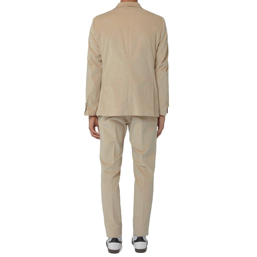 AT.P.CO Beige Cotton Suit -   -  AT.P.CO.