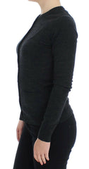 Dolce & Gabbana Gray Wool Button Cardigan Sweater -   -  Dolce & Gabbana.