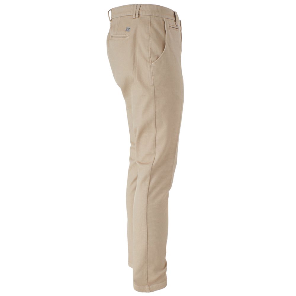 Yes Zee Beige Cotton Men Trousers -   -  Yes Zee.