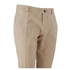 Yes Zee Beige Cotton Men Trousers -   -  Yes Zee.