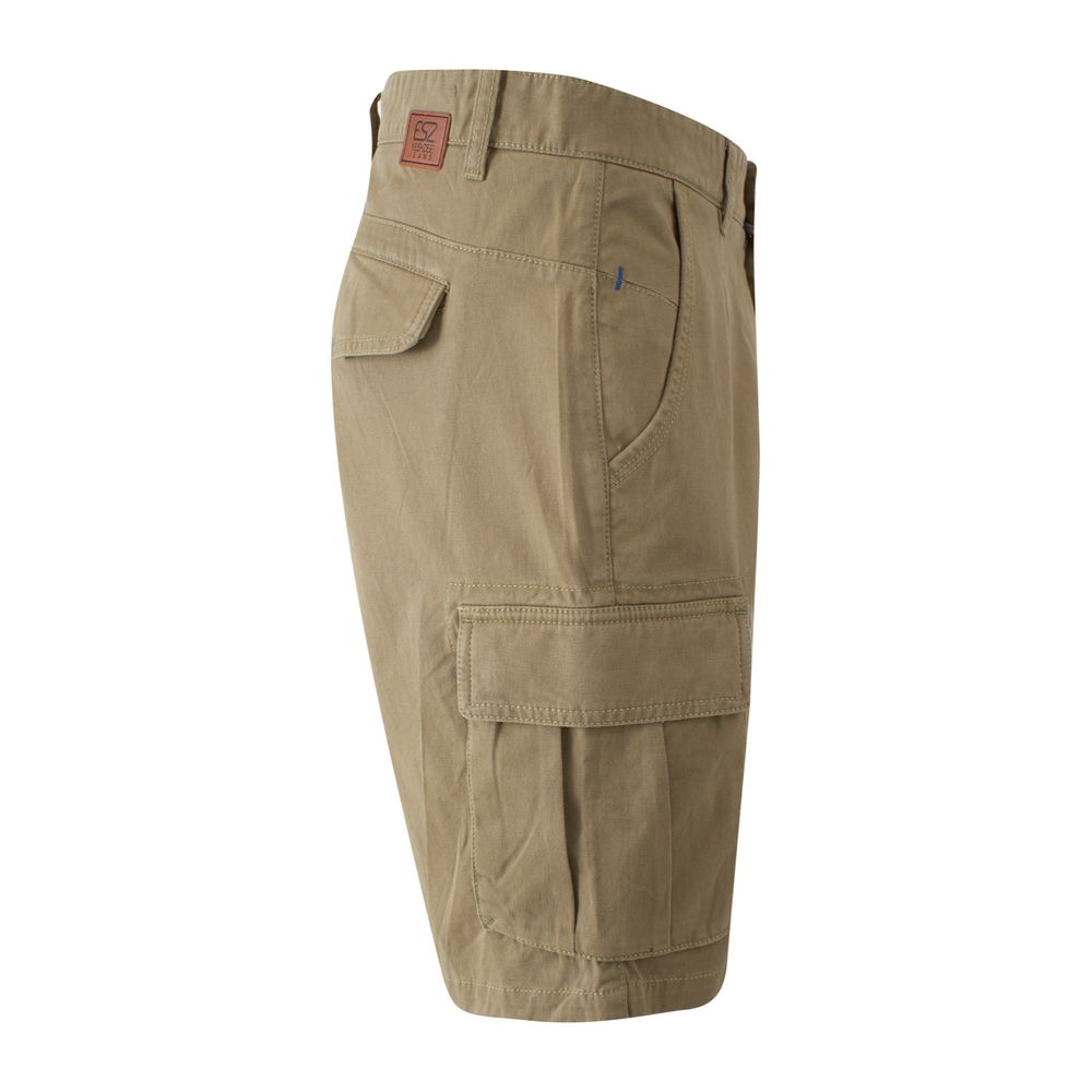 Yes Zee Beige Cotton Men's Bermuda Short -   -  Yes Zee.