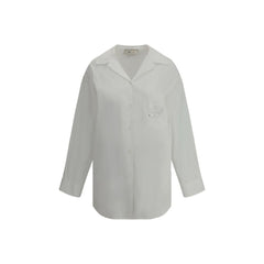 Blumarine Shirt with strassed logo -   -  Blumarine.