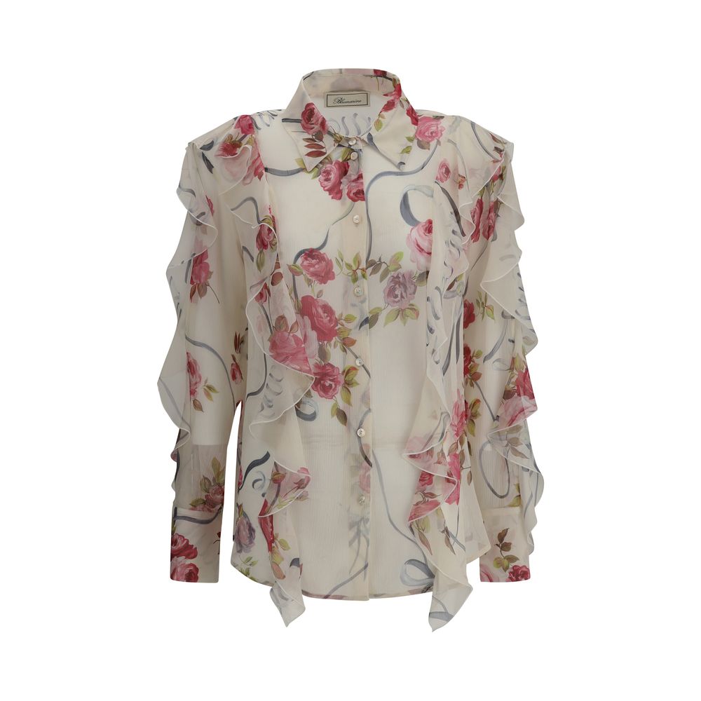 Blumarine Floral silk chiffon Shirt -   -  Blumarine.